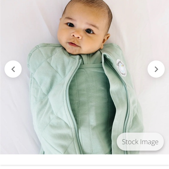 NWOT Dreamland Baby Weighted Sleep Swaddle in Sage Green - Picture 3 of 15